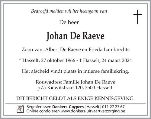 Johan De Raeve