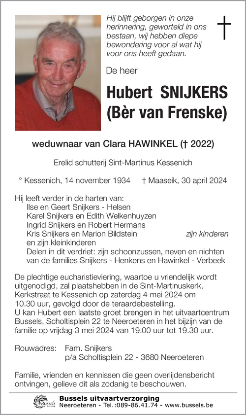 Hubert SNIJKERS