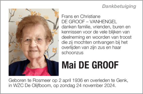 Mai DE GROOF