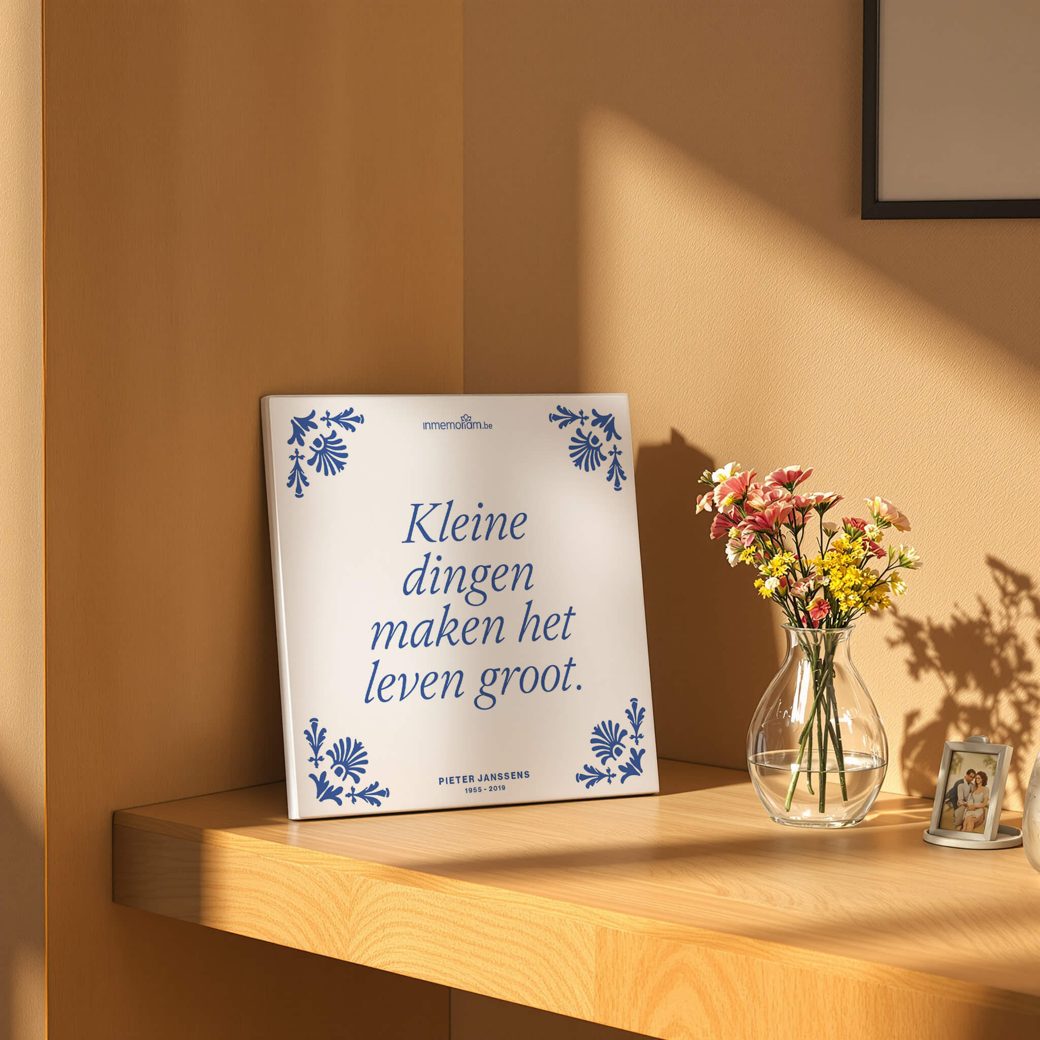 Voorbeeld van een persoonlijke herinnering in een warme woonomgeving